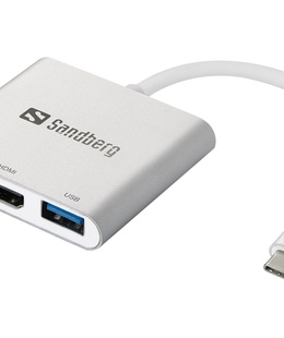  Sandberg 136-00 USB-C Mini Dock HDMI+USB  Hover