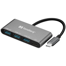  Sandberg 136-03 USB-C to 3xUSB 3.0 Hub + PD