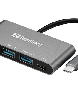  Sandberg 136-03 USB-C to 3xUSB 3.0 Hub + PD  Hover