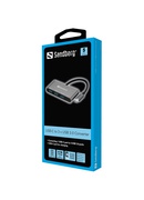  Sandberg 136-03 USB-C to 3xUSB 3.0 Hub + PD Hover