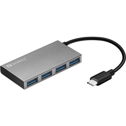  Sandberg 136-20 USB-C to 4 xUSB 3.0 Pocket Hub