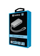  Sandberg 136-41 USB-C to 4 x USB-C Hub Hover