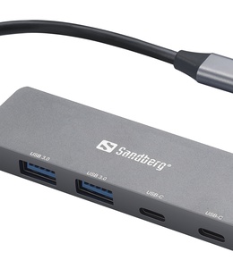 Sandberg 136-50 USB-C to 2xUSB-A+2xUSB-C Hub  Hover