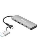  Sandberg 136-64 USB-C/A to 2xUSB-A+2xUSB-C Hub
