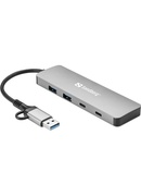  Sandberg 136-64 USB-C/A to 2xUSB-A+2xUSB-C Hub Hover
