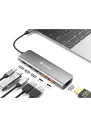  Sandberg 136-65 USB-C Dock HDMI+2xA+2xC+PD100W Hover