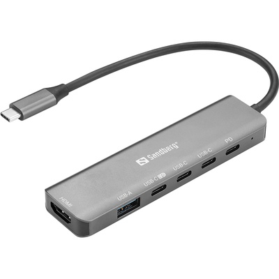  Sandberg 136-77 USB-C 6-in-1 MediaDock