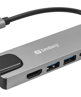  Sandberg 336-99 USB-C 5in1 Travel Dock Saver  Hover