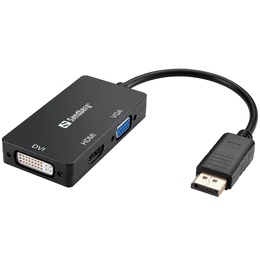  Sandberg 509-11 Adapter DP>HDMI+DVI+VGA