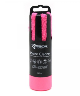  Sbox CS-5005P Screen Cleaner 150ml Pink  Hover