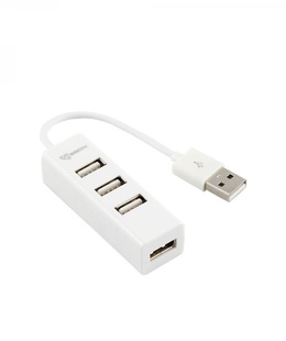  Sbox H-204W USB 4 Ports HUB Coconut White  Hover