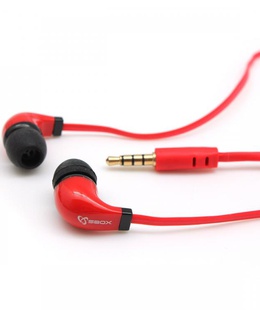 Austiņas Sbox Stereo Earphones With Microphone EP-038 Red  Hover