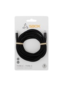  Sbox Type-C - Type-C M/M 3m Black USB-TYPEC-TYPEC-3 Hover