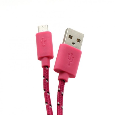  Sbox USB-1031P USB->Micro USB 1M  pink