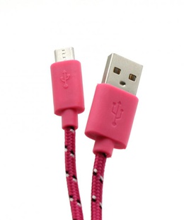  Sbox USB->Micro USB 1M USB-1031P pink  Hover
