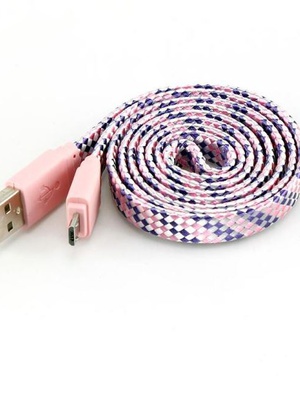  Sbox USB->Micro USB 2.0 M/M 1m colorfull blister rose USB-103CF-P  Hover