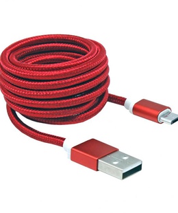  Sbox USB->Micro USB M/M 1.5m USB-10315R red  Hover