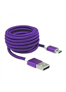  Sbox USB->Micro USB M/M 1m USB-10315U plum purple