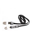  Sbox USB->Micro USB+IPH.5 M/M 1M black 2IN1B