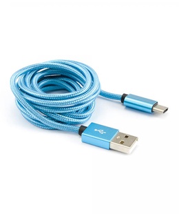  Sbox USB->Type C M/M 1.5m CTYPE-1.5BL Blue  Hover
