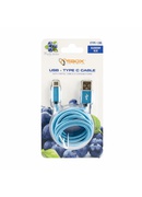  Sbox USB->Type C M/M 1.5m USB-TYPEC-15BL fruity blue Hover