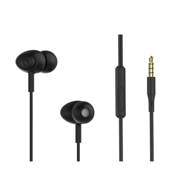 Austiņas Tellur Basic Gamma Wired In-Ear Headphones Black