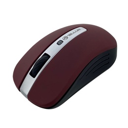 Pele Tellur Basic Wireless Mouse, LED dark red