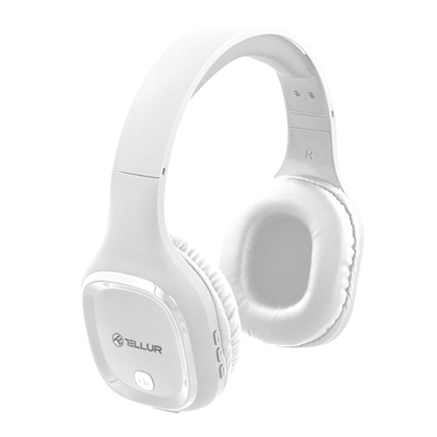 Austiņas Tellur Bluetooth Over-Ear Headphones Pulse white