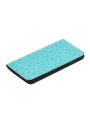  Tellur Book case Ostrich Genuine Leather for iPhone 7 turquoise