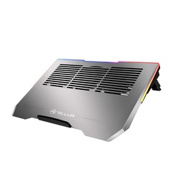  Tellur Cooler laptop Shade 17, 3 fans, RGB LED, USB, USB-C, Aluminum grey