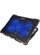  Tellur Cooling pad Basic 17, 5 fans, LED, Black