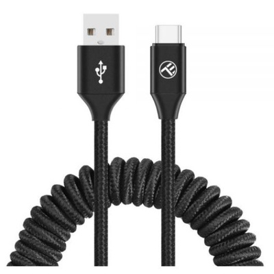  Tellur Data Cable Extendable USB to Type-C 3A 1.8m Black