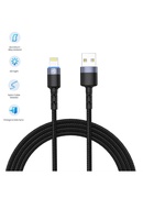  Tellur Data Cable USB to Lightning with LED Light 2m Black Hover