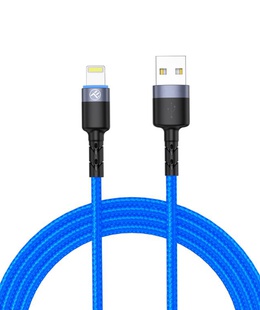  Tellur Data Cable USB to Lightning with LED Light, 3A 1.2m Blue  Hover