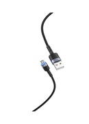  Tellur Data Cable USB to Micro USB LED Nylon Braided 1.2m Black Hover