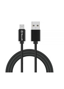  Tellur Data cable, USB to Micro USB, Nylon Braided, 1m black