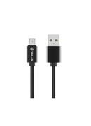  Tellur Data cable, USB to Micro USB, Nylon Braided, 1m black Hover