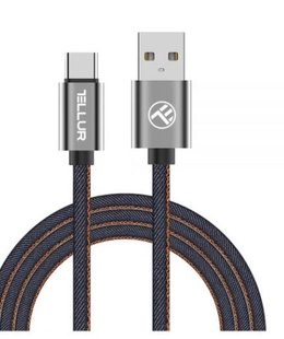  Tellur Data cable, USB to Type-C, 1m Denim  Hover