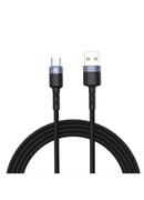  Tellur Data Cable USB to Type-C LED Nylon Braided 1.2m Black