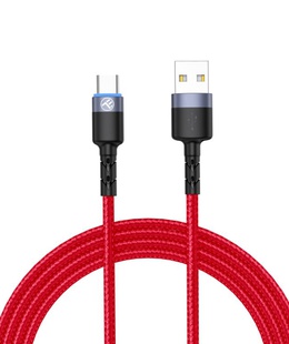  Tellur Data Cable USB to Type-C with LED Light 3A 1.2m Red  Hover