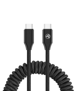  Tellur Extendable USB-C to USB-C Cable PD60W up to 1.8m Black  Hover