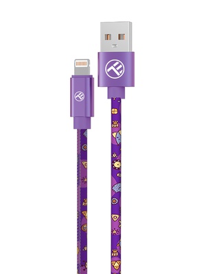  Tellur Graffiti USB to Lightning Cable 3A 1m Purple  Hover