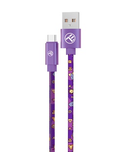  Tellur Graffiti USB to Type-C Cable 3A 1m Purple  Hover