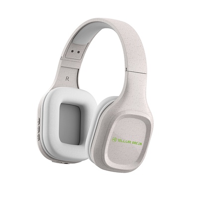 Austiņas Tellur Green Bluetooth Over-Ear Headphones Pulse Foldable cream