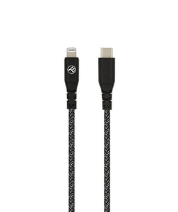  Tellur Green Data cable Type-C to Lightning 3A PD60W 1m nylon black  Hover