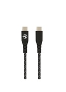  Tellur Green Data cable Type-C to Type-C 3A PD60W 1m nylon black