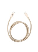  Tellur Green Data Cable Type-C to Type-C 3A PD60W 1m nylon cream