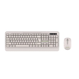  Tellur Green Wireless Keyboard and Mouse Nano Recever Creame