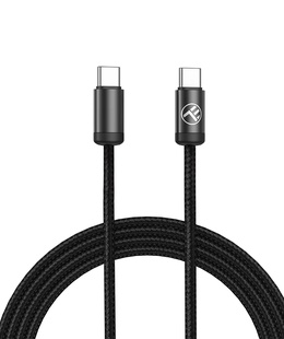  Tellur Minimalist USB-C to USB-C Cable 3A 1m Black  Hover