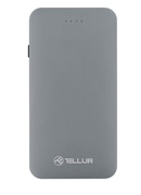  Tellur Power Bank QC 3.0 Fast Charge, 5000mAh, 3in1 gray